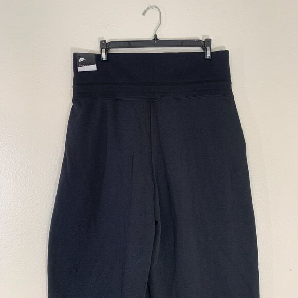 Nike CI1174-010 Rally Sport Casual Pants Black Wide Leg High Rise Athleisure L - Picture 5 of 10
